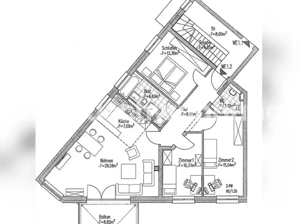 2 Zimmer Wohnung mit 35 m² in Luckenwalde – Bild 4