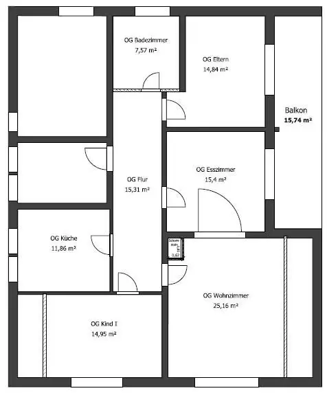 3 Zimmer Wohnung mit 97 m² in Bramsche – Bild 4