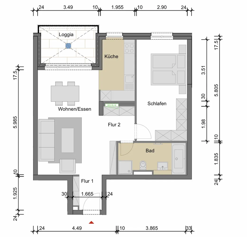 2 Zimmer Wohnung mit 64 m² in Frankfurt am Main – Bild 10