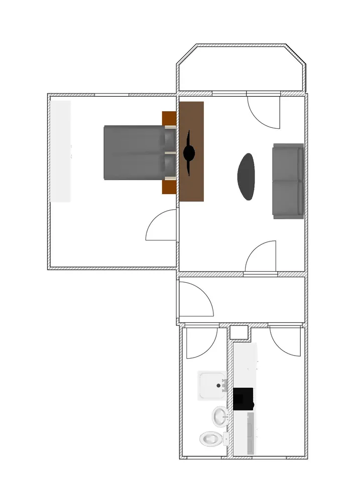 2 Zimmer Wohnung mit 50 m² in Halberstadt – Bild 1