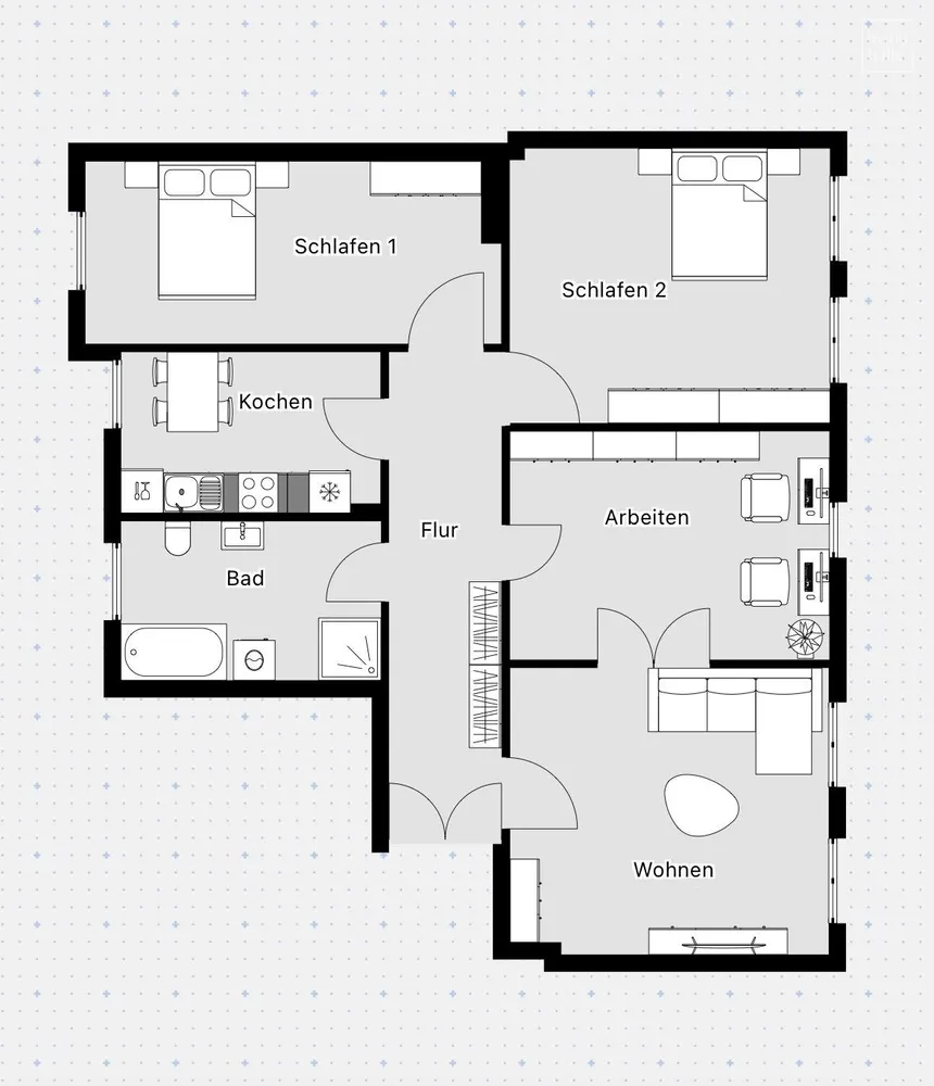 4 Zimmer Wohnung mit 95 m² in Halle (Saale) – Bild 4
