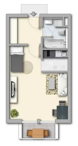 1 Zimmer Wohnung mit 33 m² in Chemnitz – Bild 9
