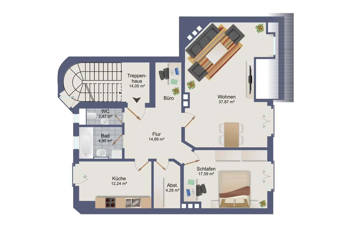 2 Zimmer Wohnung mit 94 m² in Regensburg – Bild 4