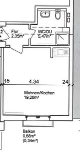 Studio mit 28 m² in Hannover – Bild 5