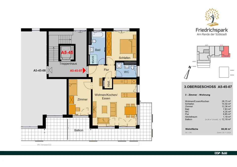 3 Zimmer Wohnung mit 88 m² in Villingen-Schwenningen – Bild 7