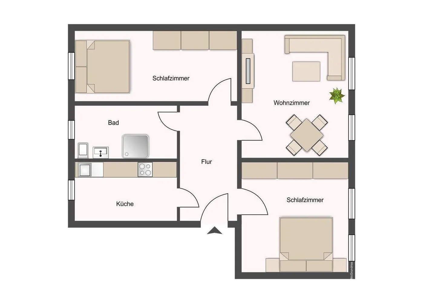 3 room apartment with 75 m² in Chemnitz – Photo 7