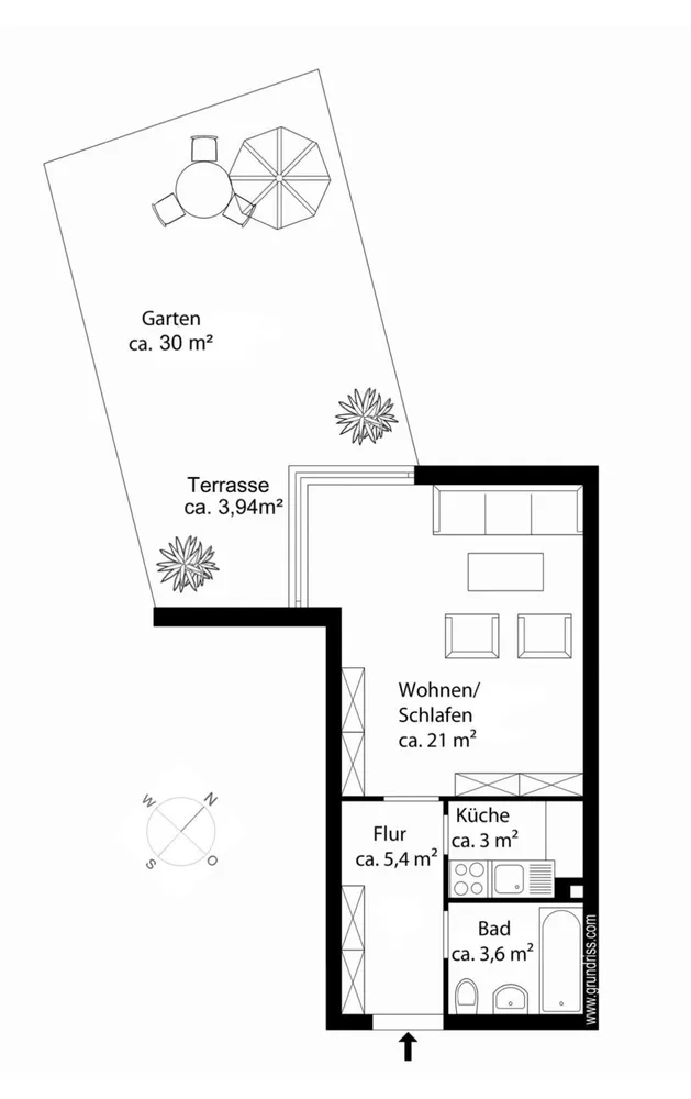 1 Zimmer Wohnung mit 35 m² in München – Bild 8