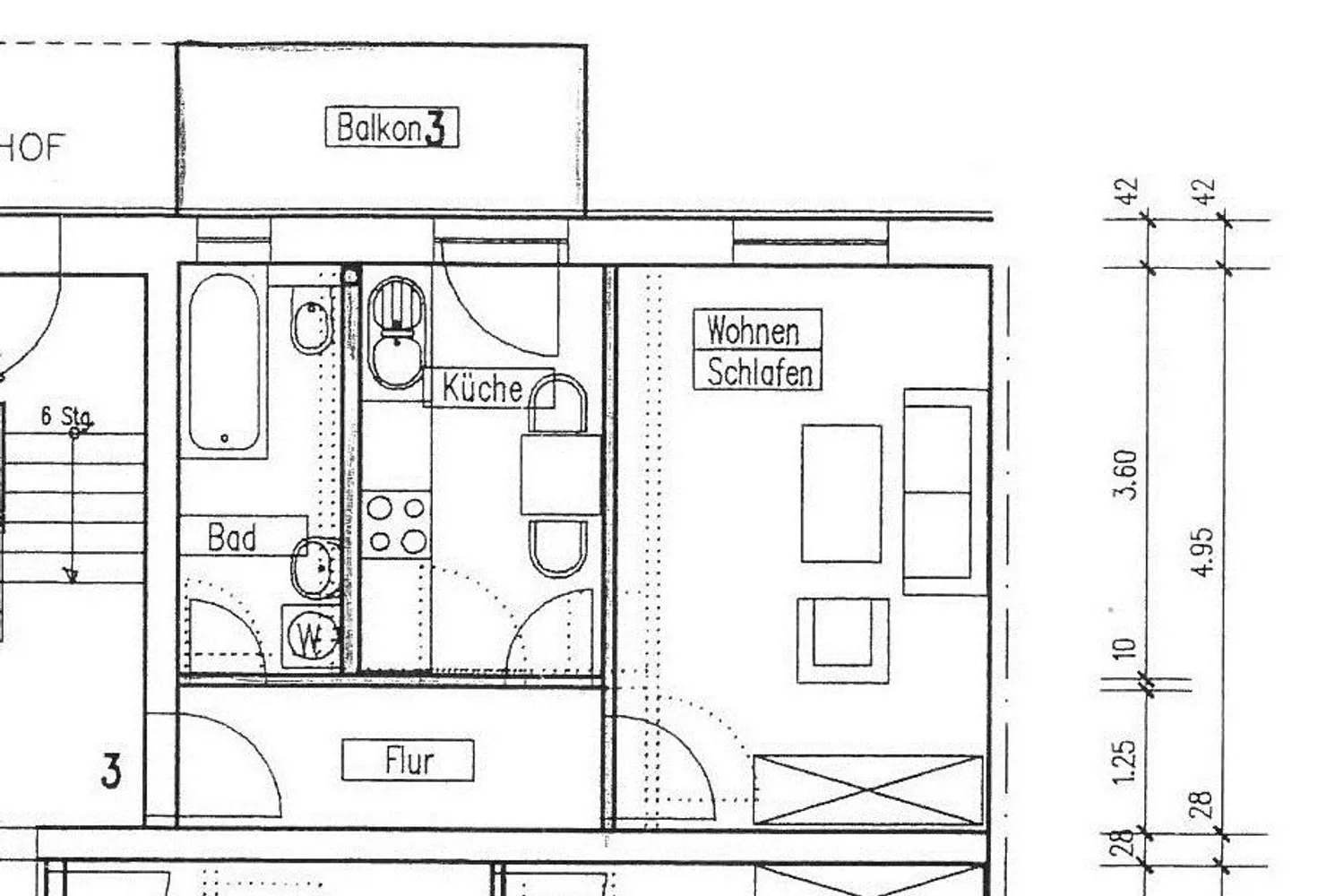 1 Zimmer Wohnung mit 36 m² in Chemnitz – Bild 6
