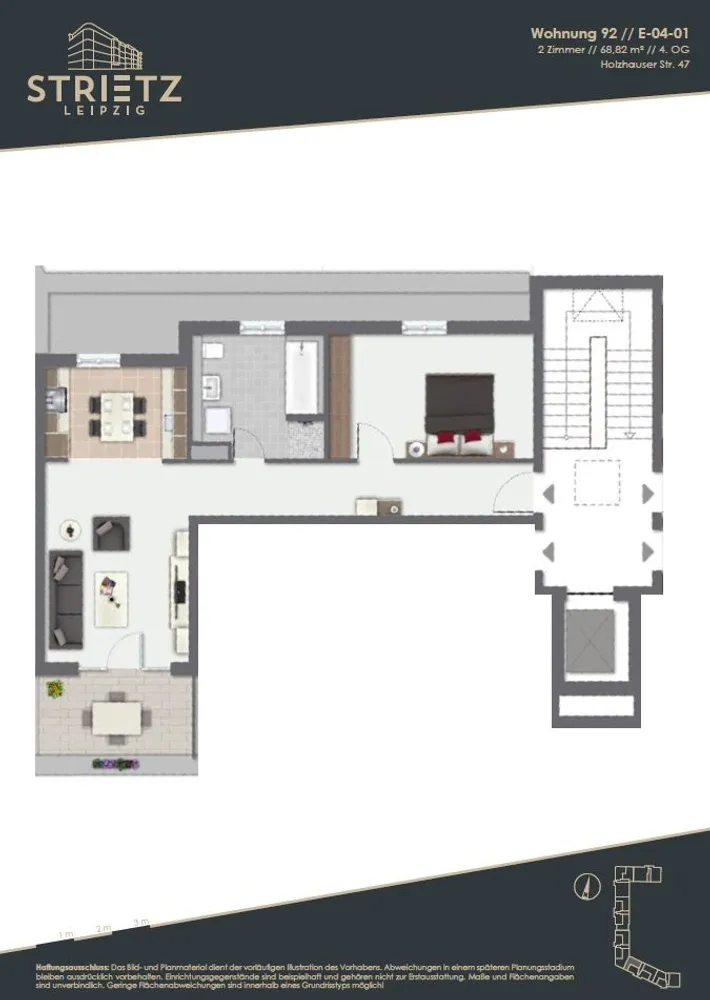 2 Zimmer Wohnung mit 68 m² in Leipzig – Bild 4