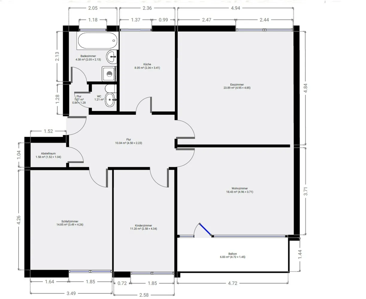 4 room apartment with 96 m² in Düsseldorf – Photo 10