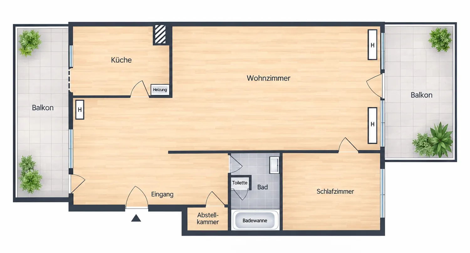 2 Zimmer Wohnung mit 79 m² in Köln – Bild 9