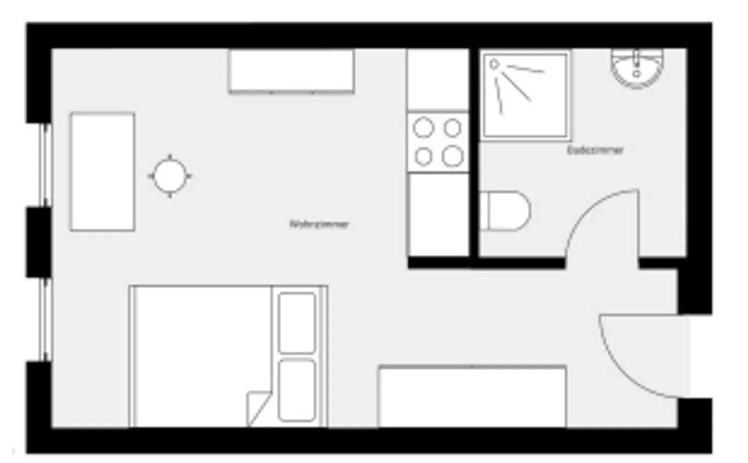 1 Zimmer Wohnung mit 22 m² in Fürth – Bild 6