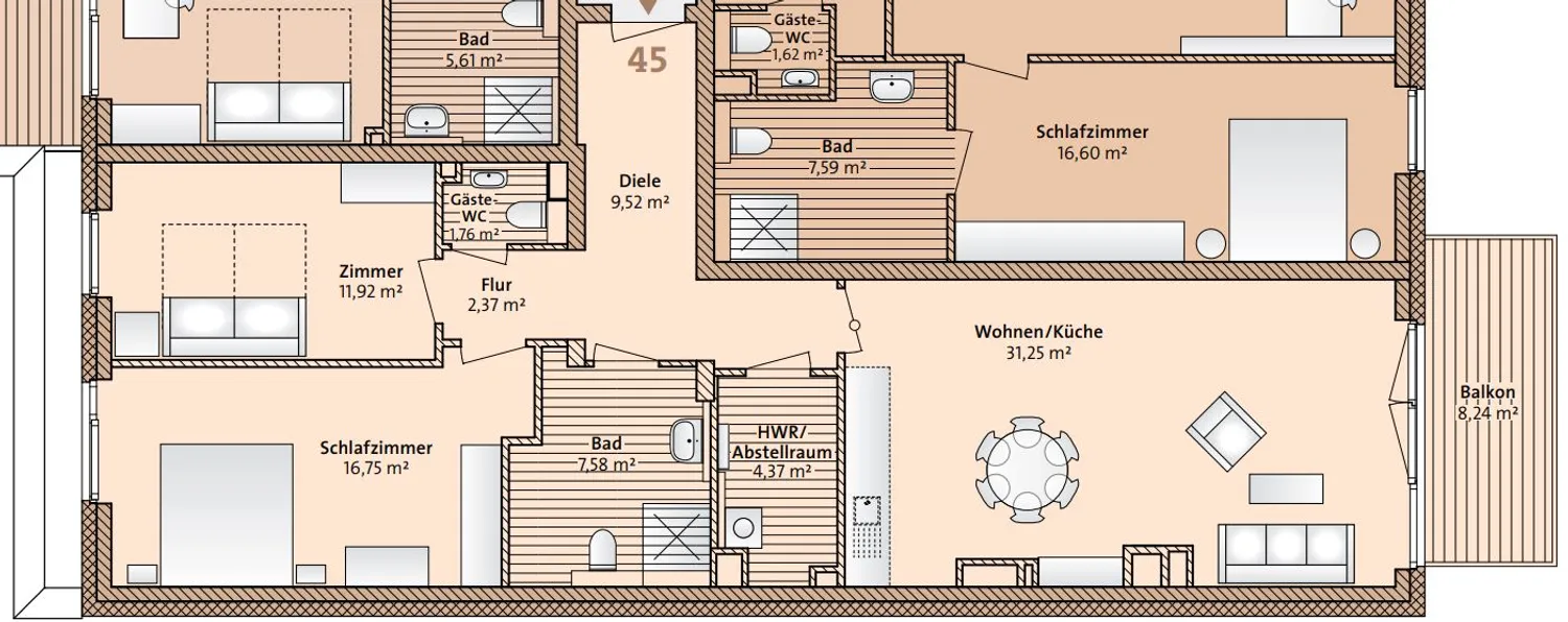 3 Zimmer Wohnung mit 90 m² in Bremen – Bild 6