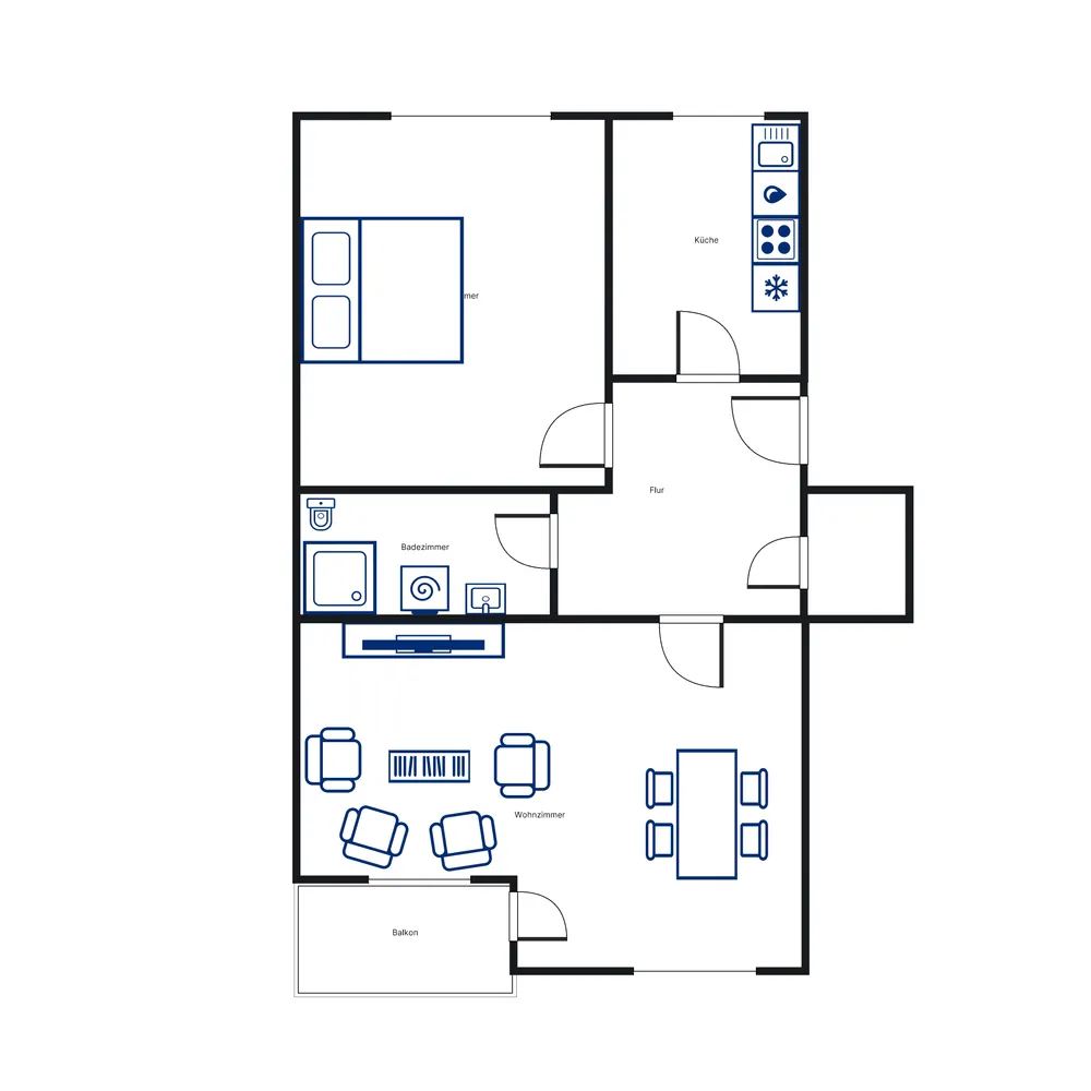 2 Zimmer Wohnung mit 57 m² in Kassel – Bild 3
