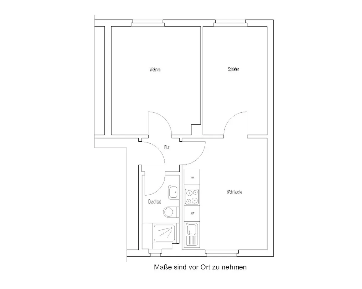2 room apartment with 43 m² in Brunswick – Photo 2