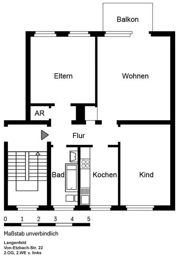 3 Zimmer Wohnung mit 71 m² in Langenfeld – Bild 1