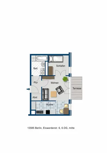 2 Zimmer Wohnung mit 42 m² in Berlin – Bild 2