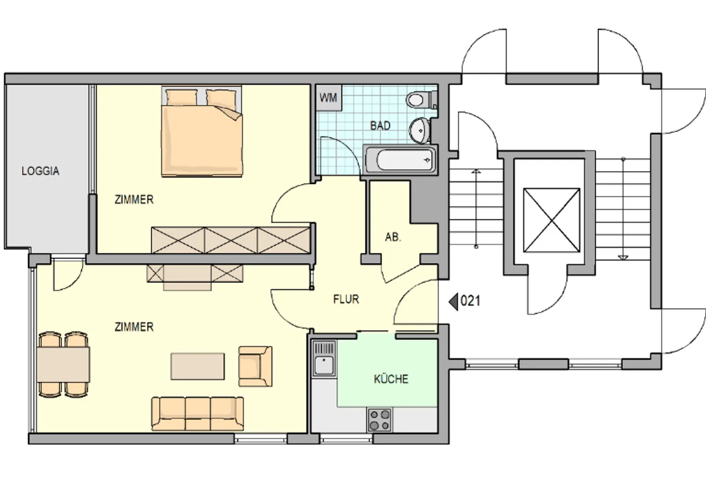 2 Zimmer Wohnung mit 61 m² in Herne – Bild 6