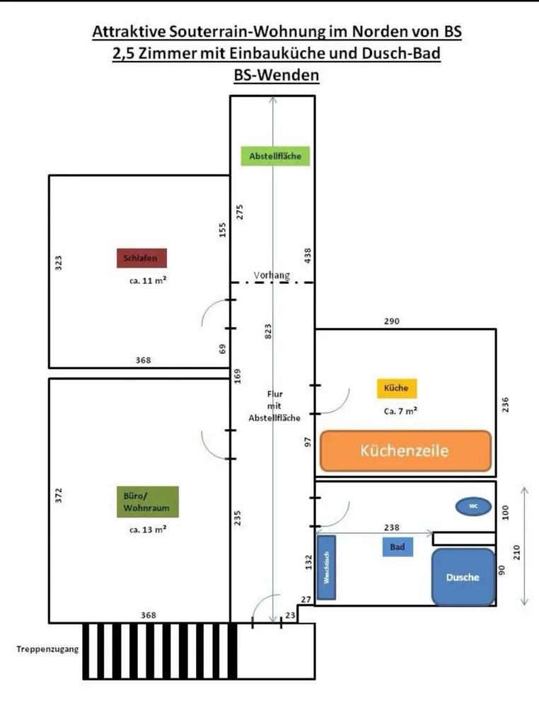 2 Zimmer Wohnung mit 46 m² in Braunschweig – Bild 3
