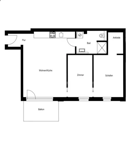 3 Zimmer Wohnung mit 70 m² in Dresden – Bild 1