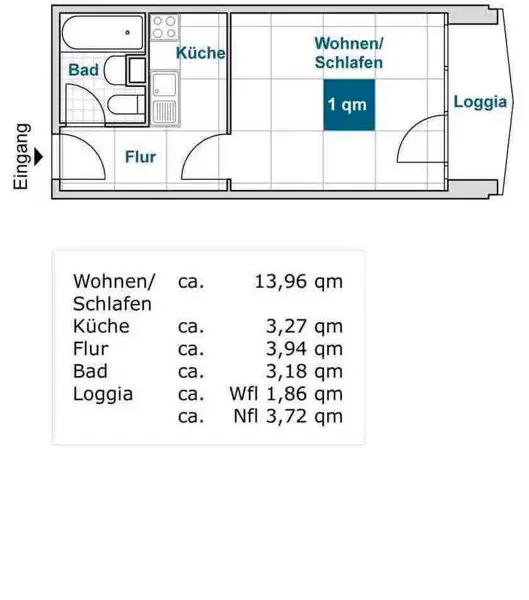 Studio mit 26 m² in Dresden – Bild 2