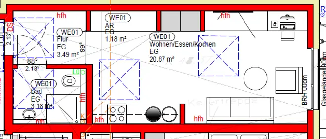 1 Zimmer Wohnung mit 33 m² in Köln – Bild 2