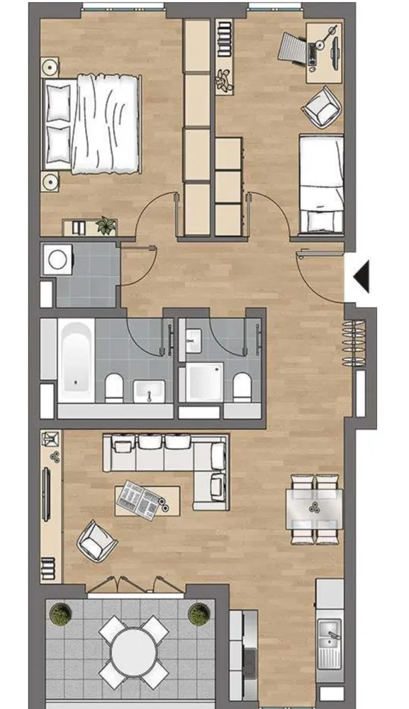 3 Zimmer Wohnung mit 78 m² in Frankfurt am Main – Bild 5