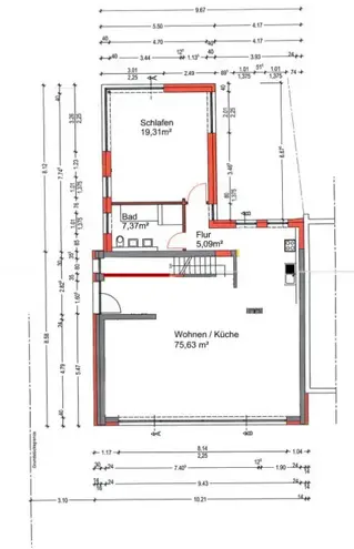 2 Zimmer Wohnung mit 110 m² in Wiesbaden – Bild 6