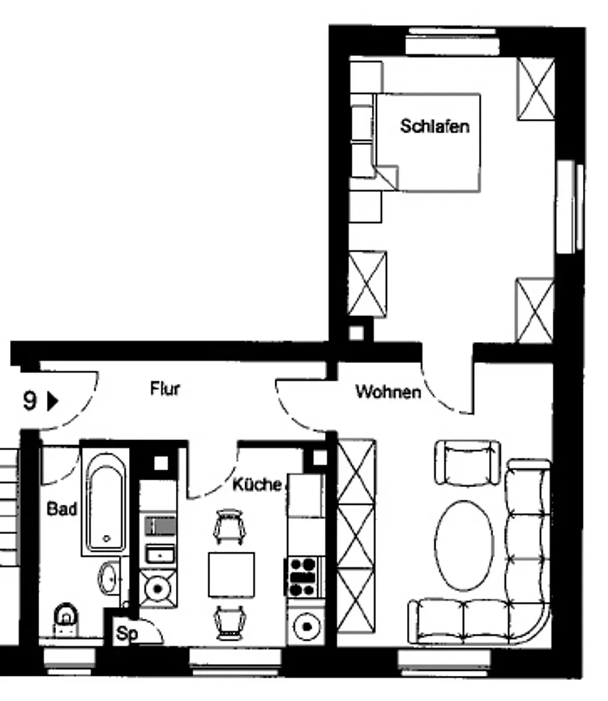 2 Zimmer Wohnung mit 47 m² in Leipzig – Bild 6