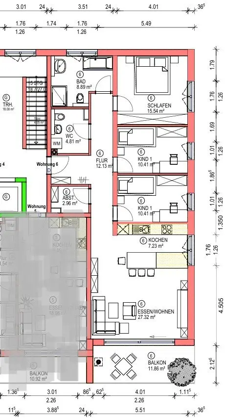 4 Zimmer Wohnung mit 107 m² in Biberach an der Riß – Bild 5