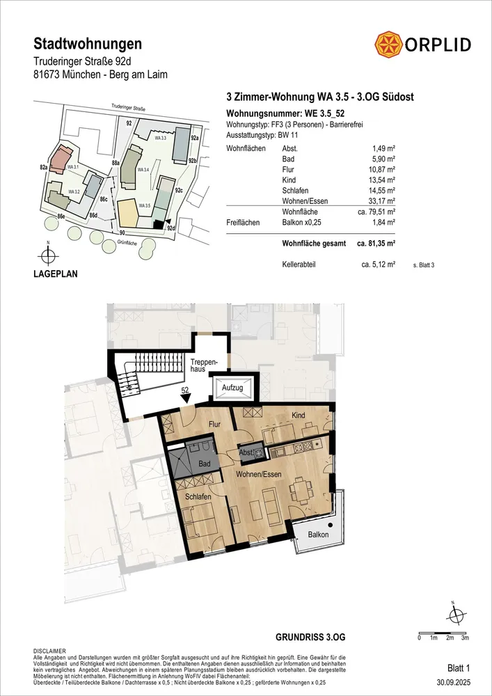 3 Zimmer Wohnung mit 82 m² in München – Bild 8