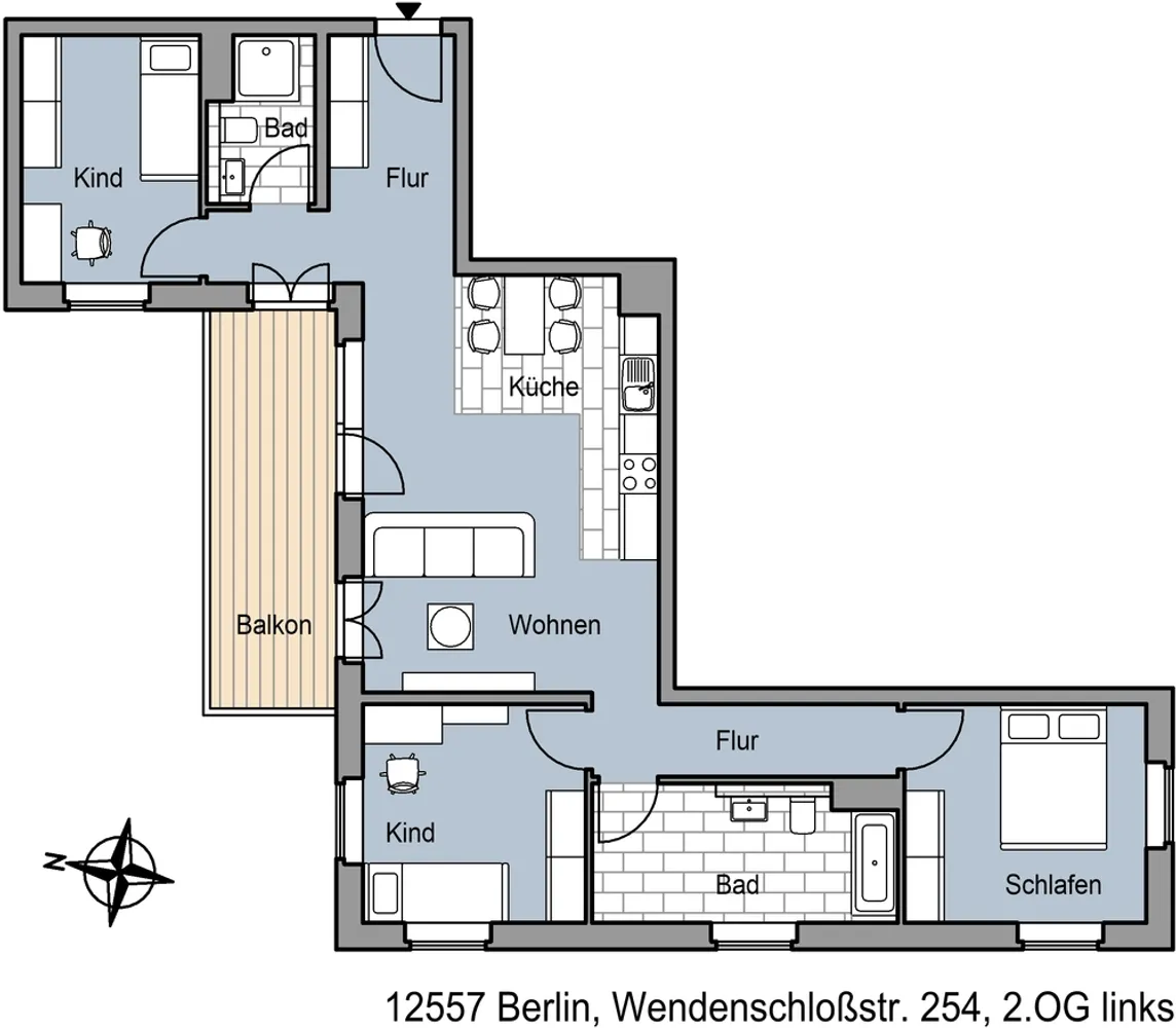 4 room apartment with 95 m² in Berlin – Photo 8