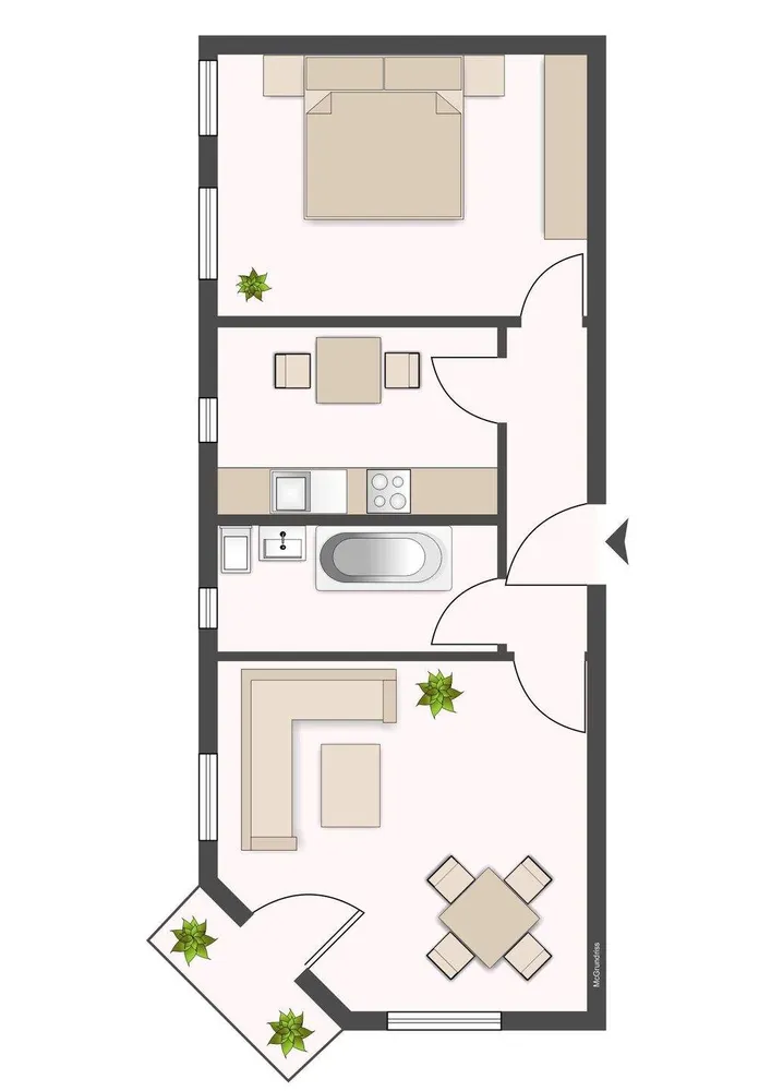 2 room apartment with 65 m² in Chemnitz – Photo 6