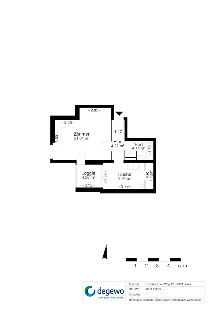 1 Zimmer Wohnung mit 43 m² in Berlin – Bild 2