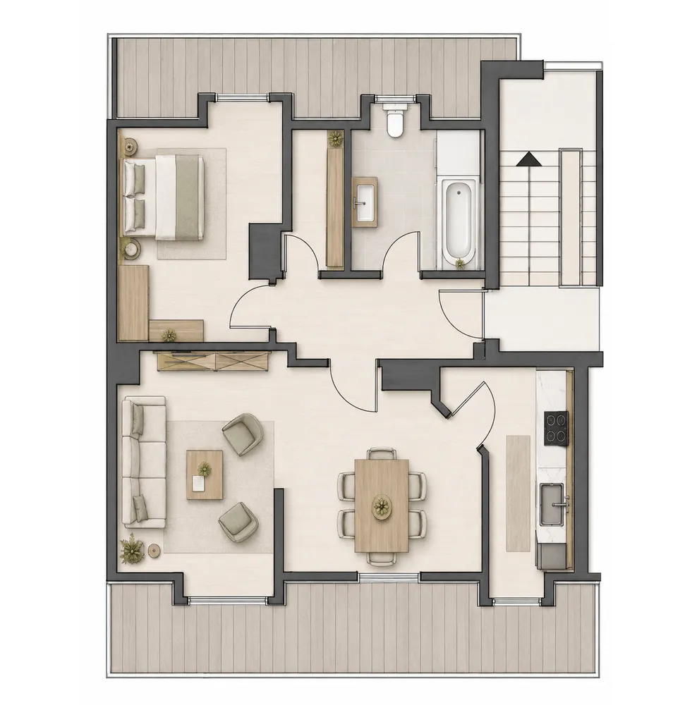 2 Zimmer Wohnung mit 48 m² in Leipzig – Bild 7