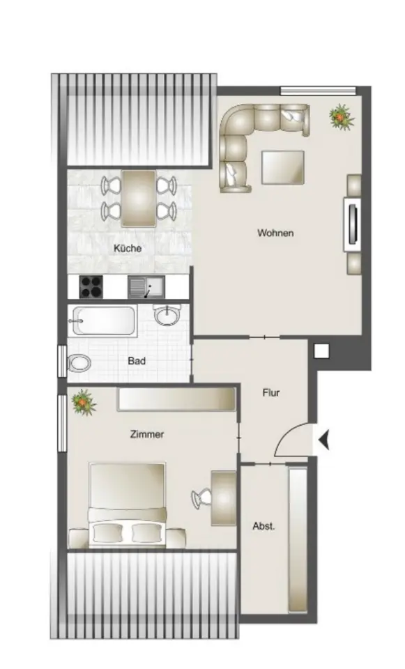 2 Zimmer Wohnung mit 48 m² in Coesfeld – Bild 6