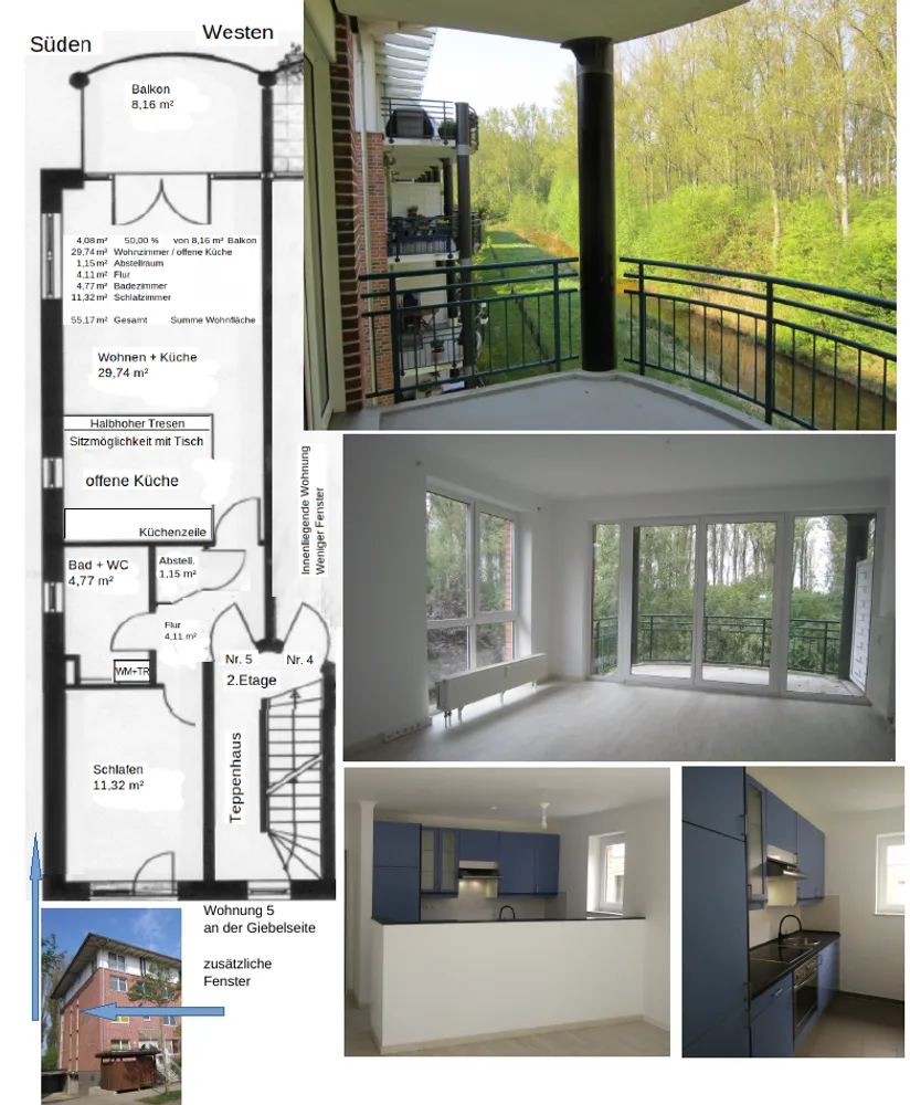 2 Zimmer Wohnung mit 55 m² in Bremen – Bild 2