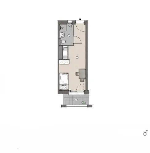 1 Zimmer Wohnung mit 27 m² in Frankfurt am Main – Bild 9
