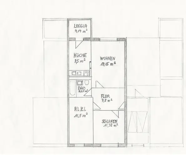 3 Zimmer Wohnung mit 63 m² in Rostock – Bild 2