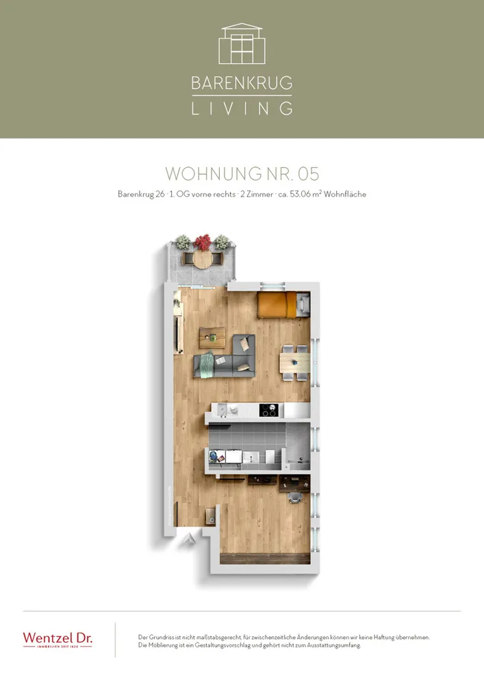 2 Zimmer Wohnung mit 53 m² in Hamburg – Bild 6