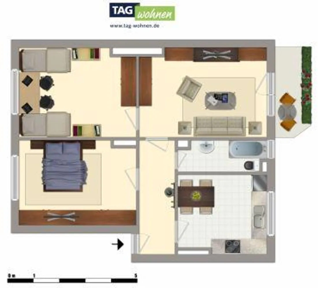 3 Zimmer Wohnung mit 68 m² in Magdeburg – Bild 9