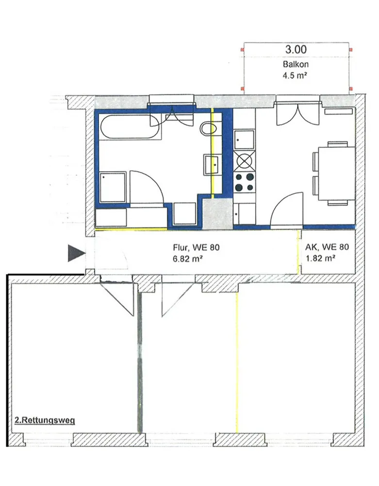 2 Zimmer Wohnung mit 67 m² in Magdeburg – Bild 3