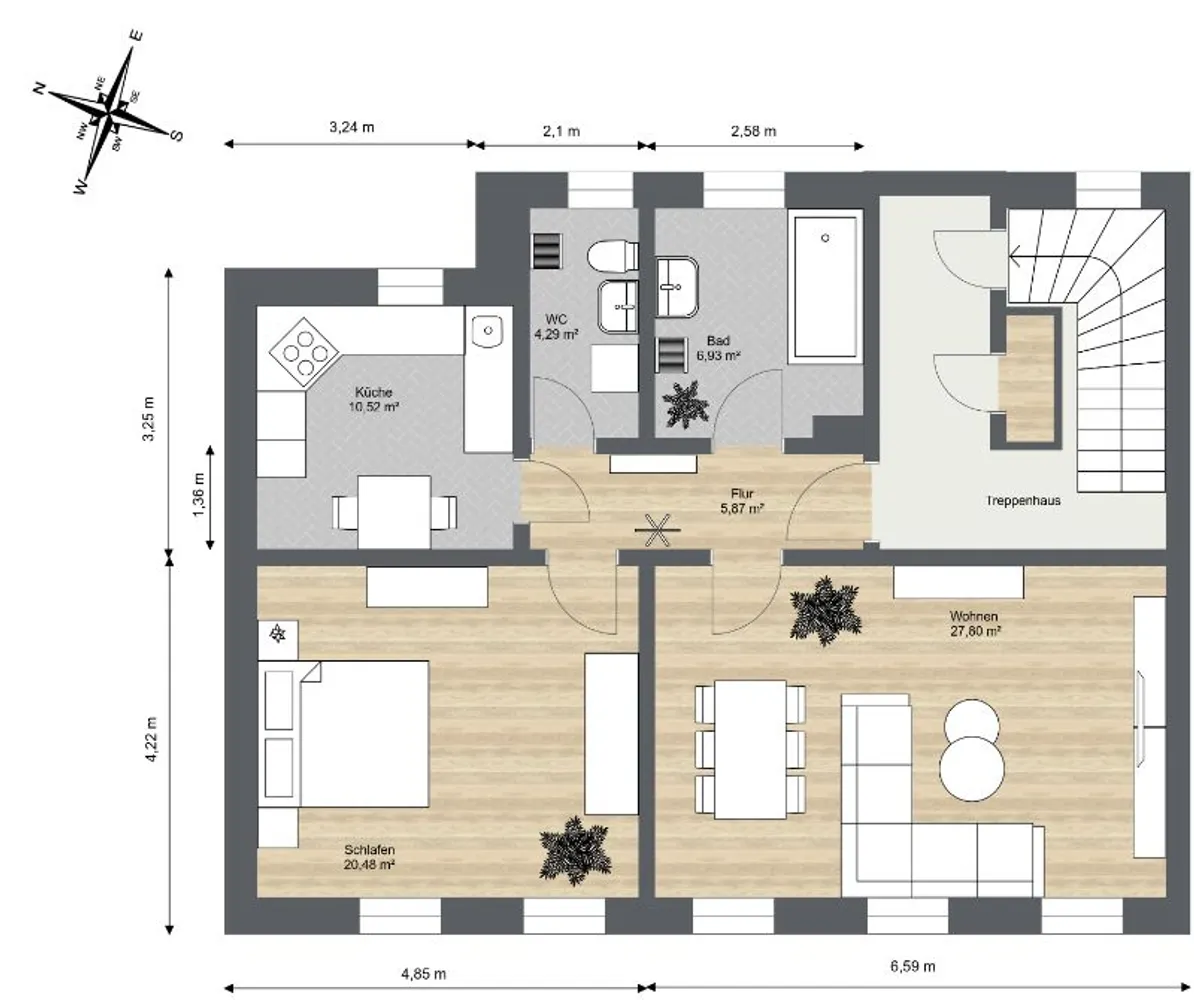 2 Zimmer Wohnung mit 73 m² in Riesa – Bild 10