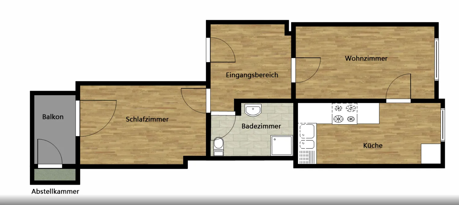 2 Zimmer Wohnung mit 57 m² in Köln – Bild 1