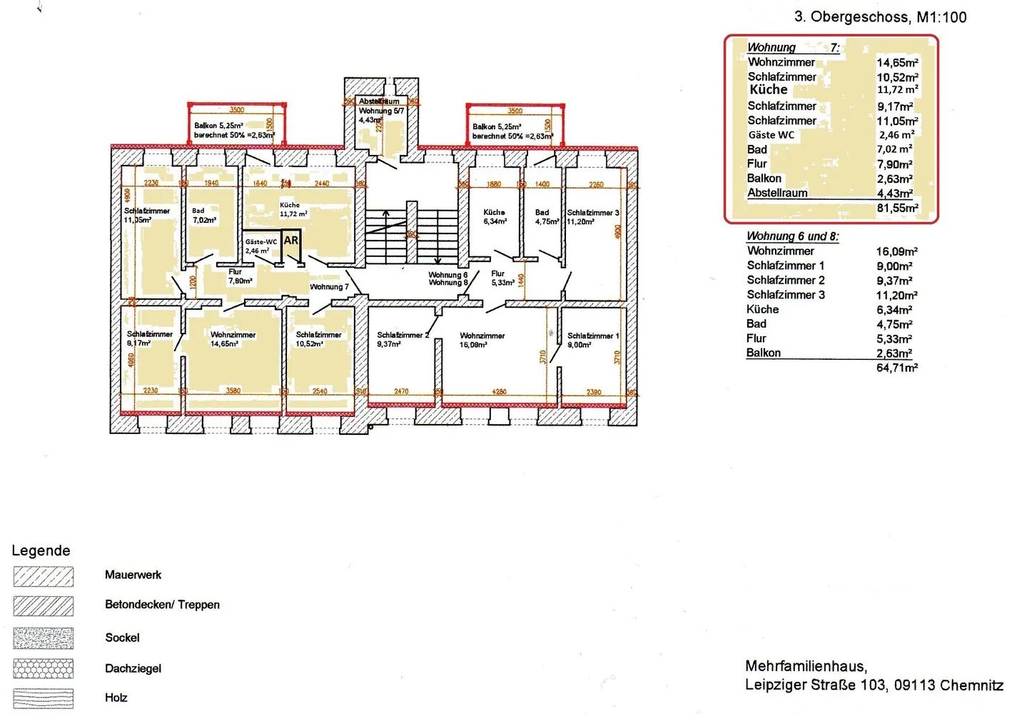 4 room apartment with 82 m² in Chemnitz – Photo 11
