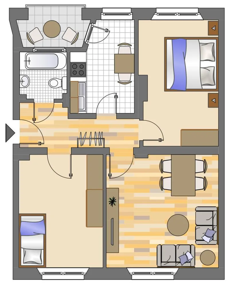 3 Zimmer Wohnung mit 61 m² in Dortmund – Bild 2