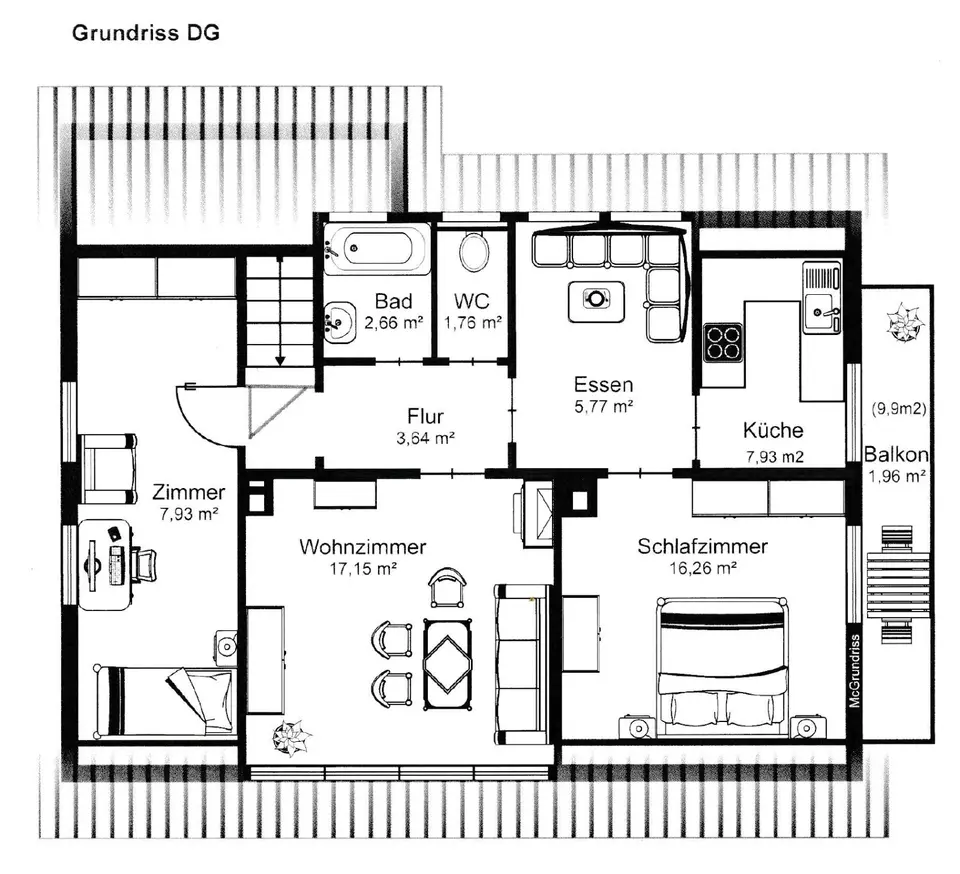 4 Zimmer Wohnung mit 65 m² in Backnang – Bild 5