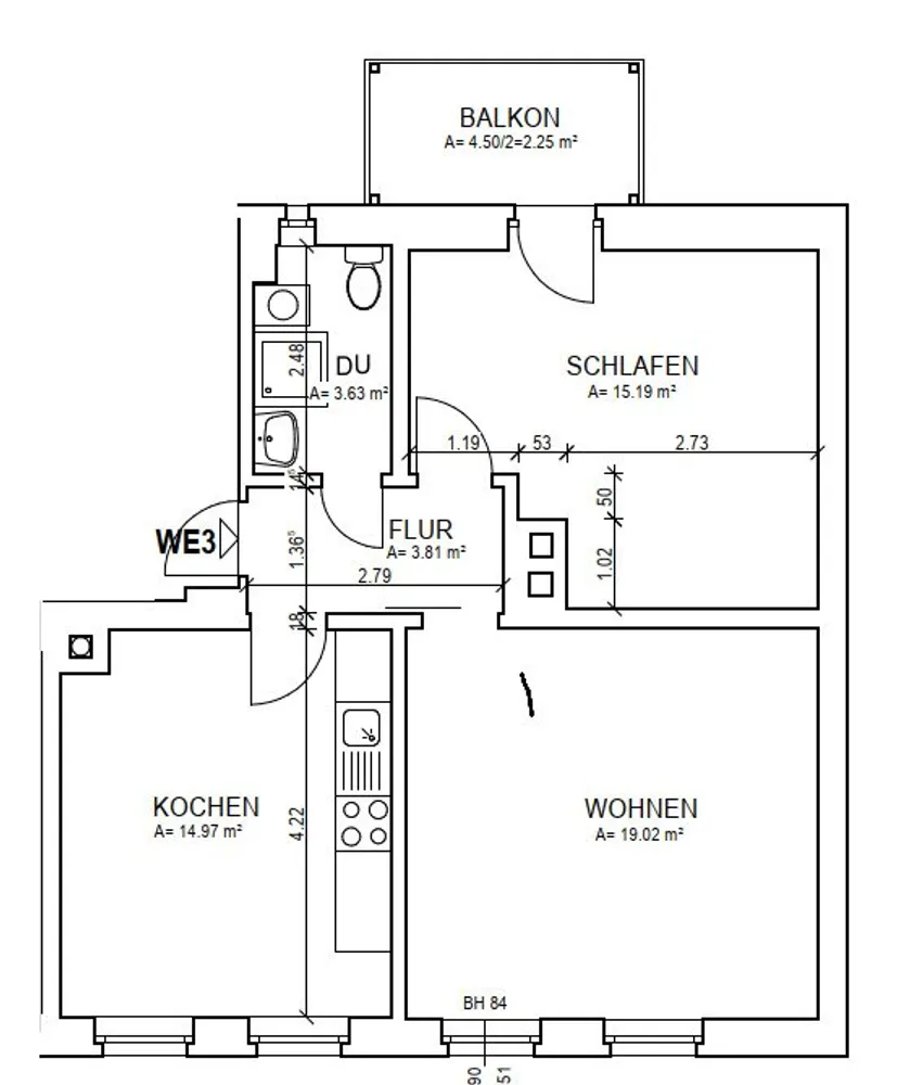 2 Zimmer Wohnung mit 59 m² in Zwickau – Bild 5
