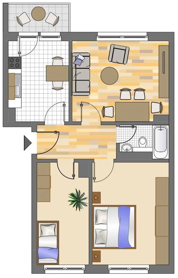 4 Zimmer Wohnung mit 64 m² in Dortmund – Bild 4