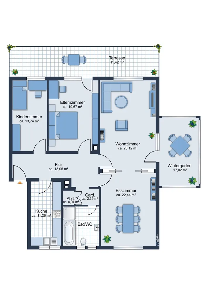 4 Zimmer Wohnung mit 148 m² in Mannheim – Bild 9